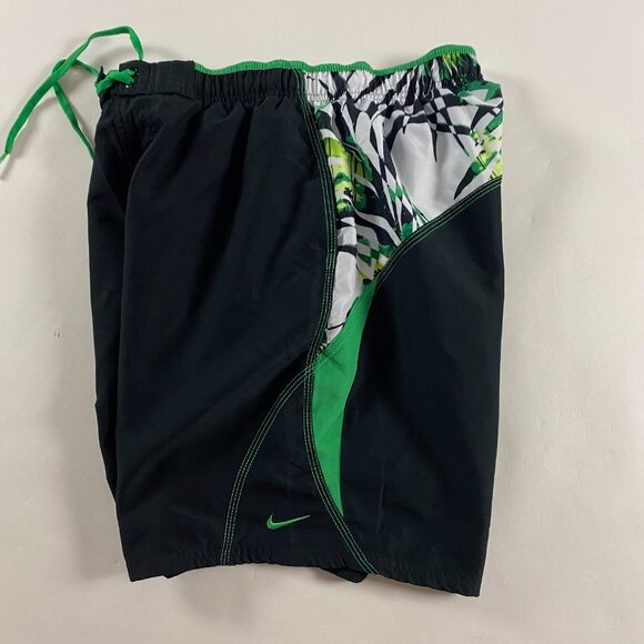 Vintage Nike Board Shorts Swim Trunks Mens Medium Floral Hawaiian Drawstrings - Picture 3 of 12